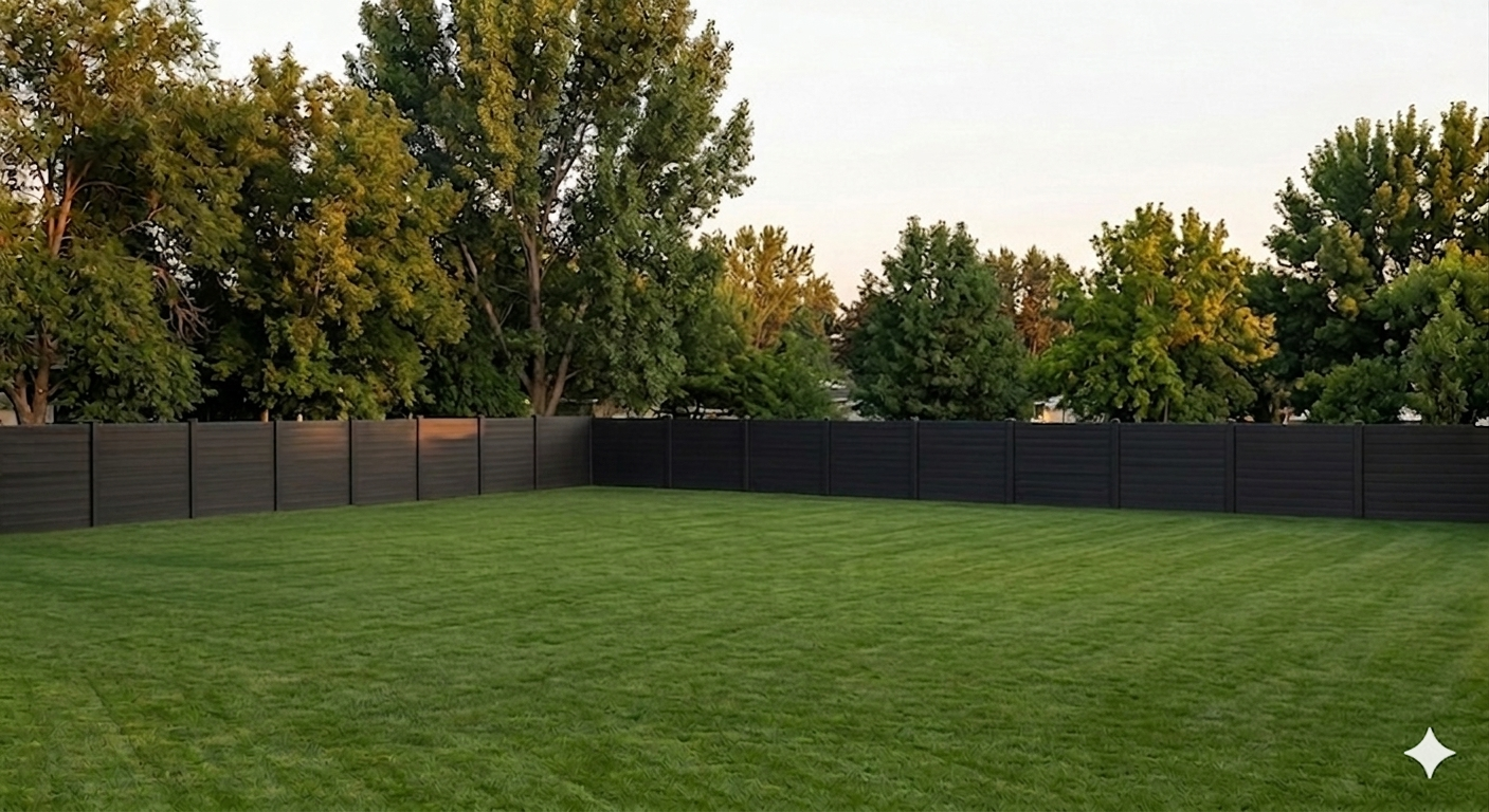 Empty backyard before build